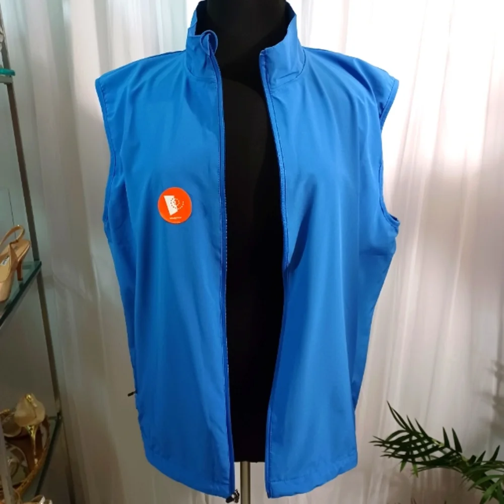 New St John's Bay  Performance Prep, Sleeveless Vest, Size: XL Color:Blue